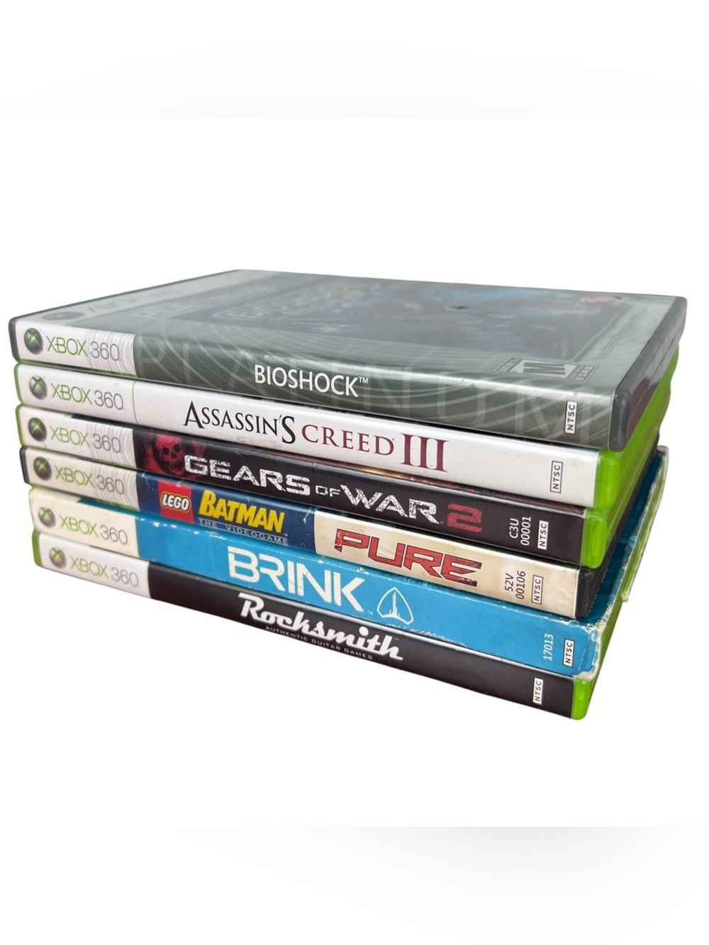 Microsoft Xbox 360 Games Lot of 6 Assassin Creed III, Gear Of War 2, Bioshock +